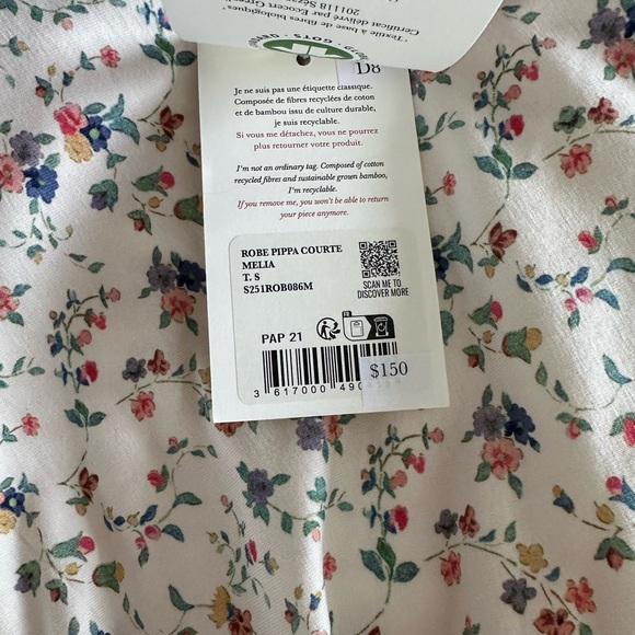 NWT Sezane Pippa dress size S - Picture 4 of 4